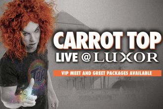 Carrot Top at BestOfVegas.com- logo key art